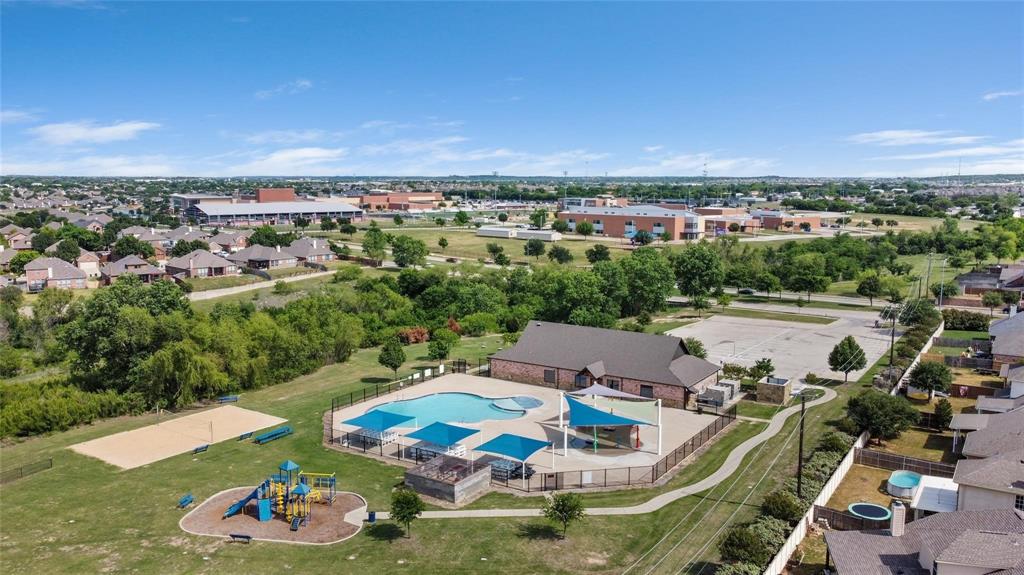 11604 Compton Trail Fort Worth, TX 76244 - Photo 40 of 40 an aerial view of a house with garden space and ocean view