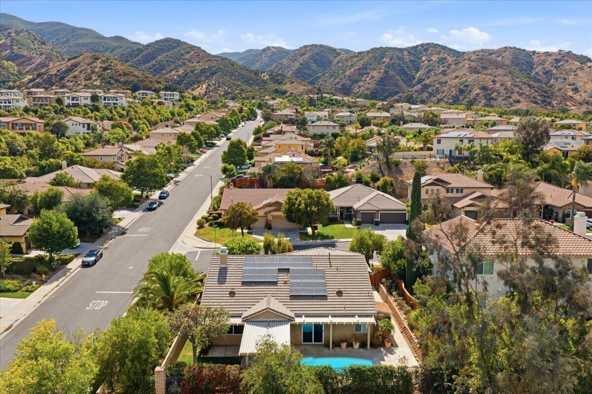 23732 Bella Vista Road Corona, CA 92883 - Photo 44 of 49 an aerial view of residential houses with outdoor space