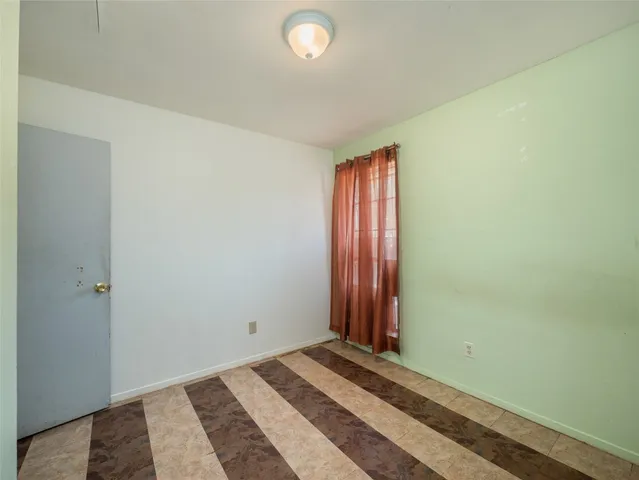 a view of a room with a small space