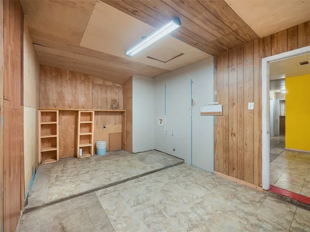 a view of a room with closet area