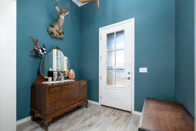 a front view of a house with stairs