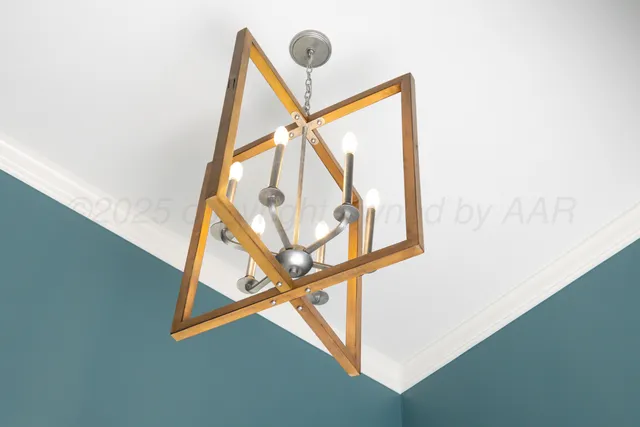 a living room with furniture a fireplace and a large window