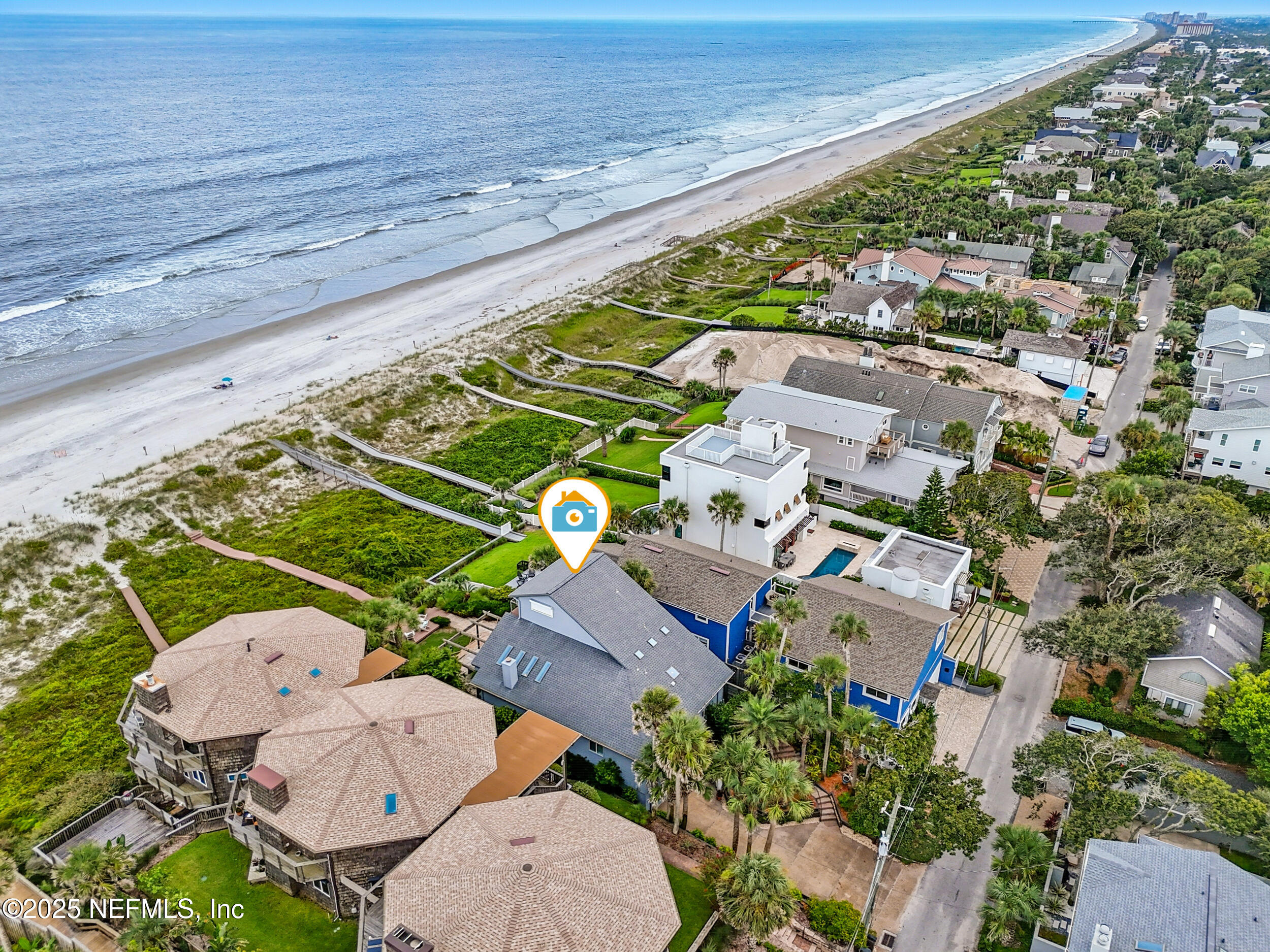 1789 Beach Avenue Atlantic Beach, FL 32233 - Photo 55 of 55 an aerial view of a house with a ocean view
