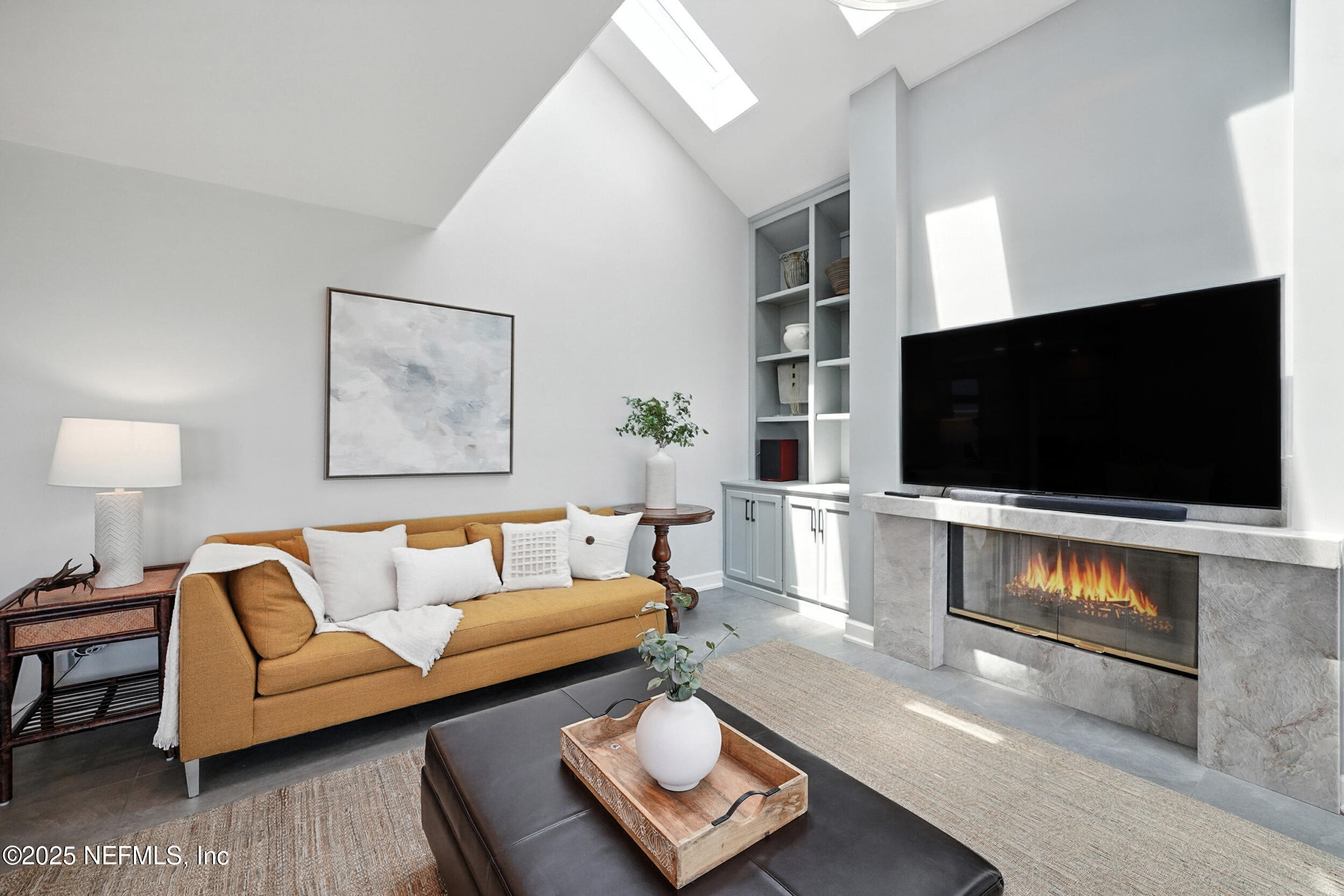 1789 Beach Avenue Atlantic Beach, FL 32233 - Photo 7 of 55 a living room with furniture and a flat screen tv