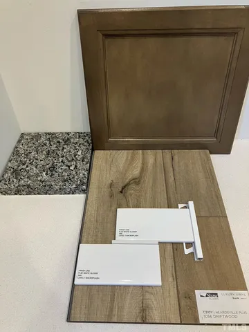 a bathroom with a shower curtain and a sink