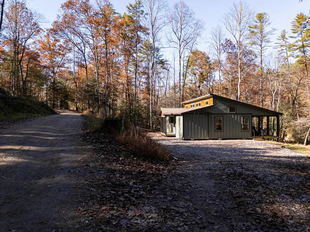 1214 John Abernathy Road Blairsville, GA 30512 - Photo 2 of 53 a view of house with yard and trees