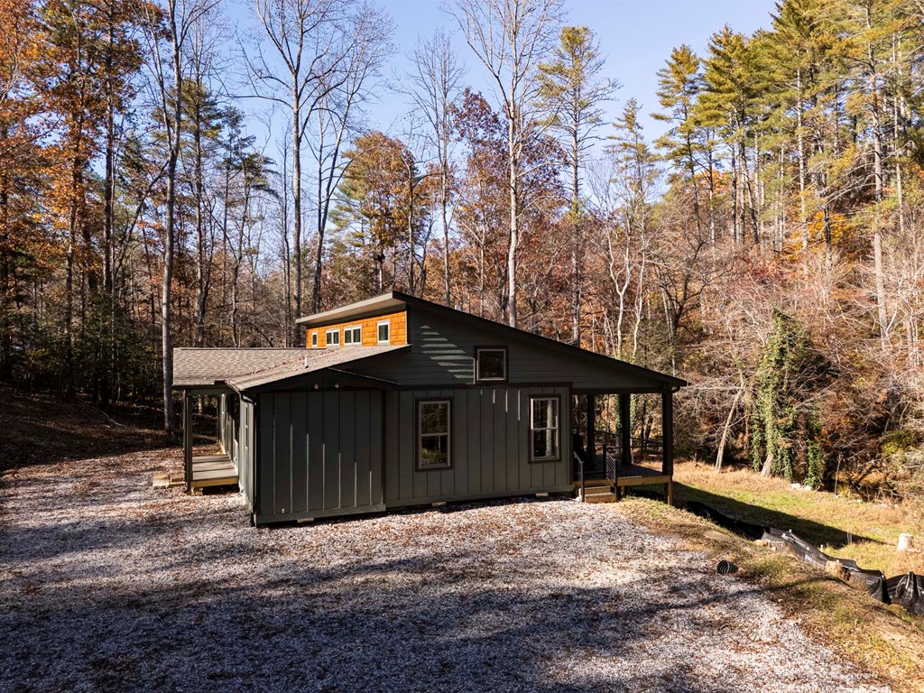 1214 John Abernathy Road Blairsville, GA 30512 - Photo 47 of 53 a view of a house with a yard and garage