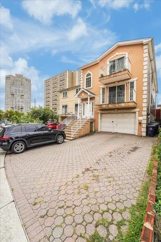 a view of a street with cars