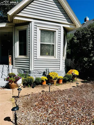 a front view of a house