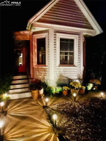 a front view of a house