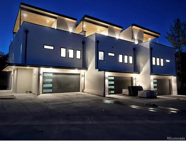 a front view of a building