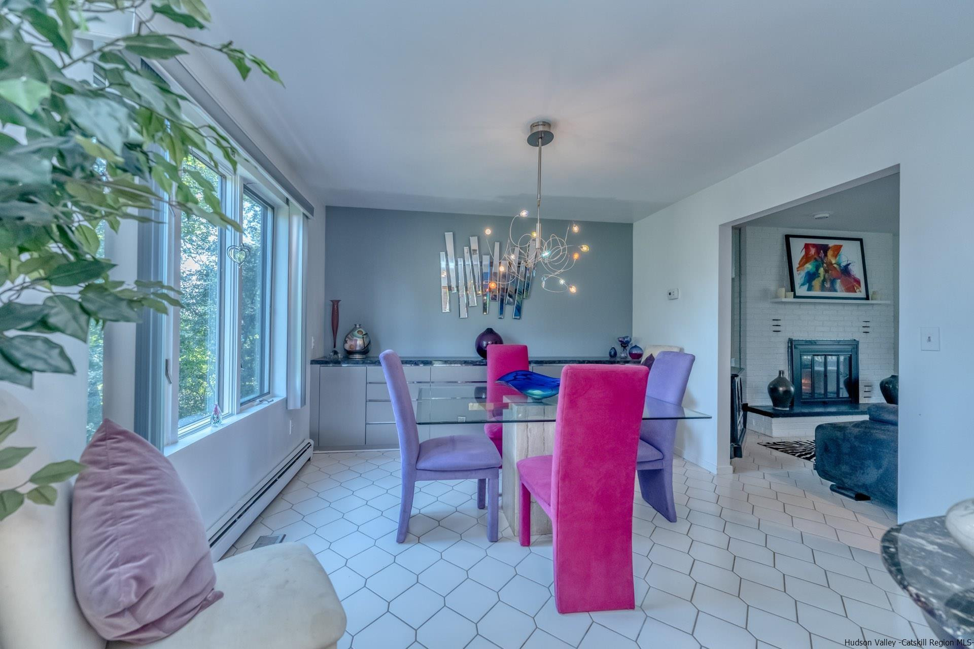 195 Arnold Drive Kingston, NY 12401 - Photo 14 of 35 a view of a dining room with furniture window and outside view
