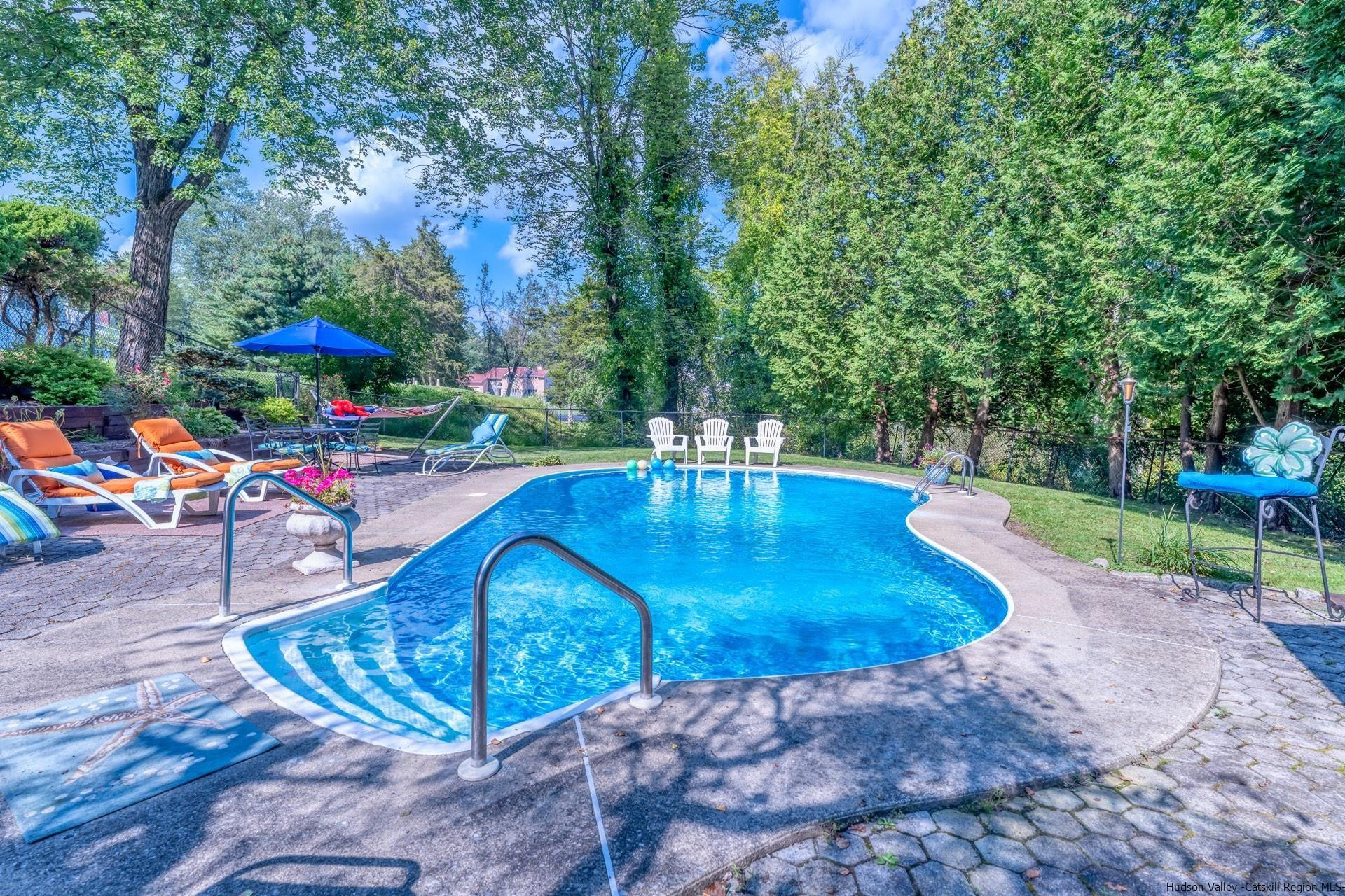 195 Arnold Drive Kingston, NY 12401 - Photo 2 of 35 a view of a swimming pool with a patio