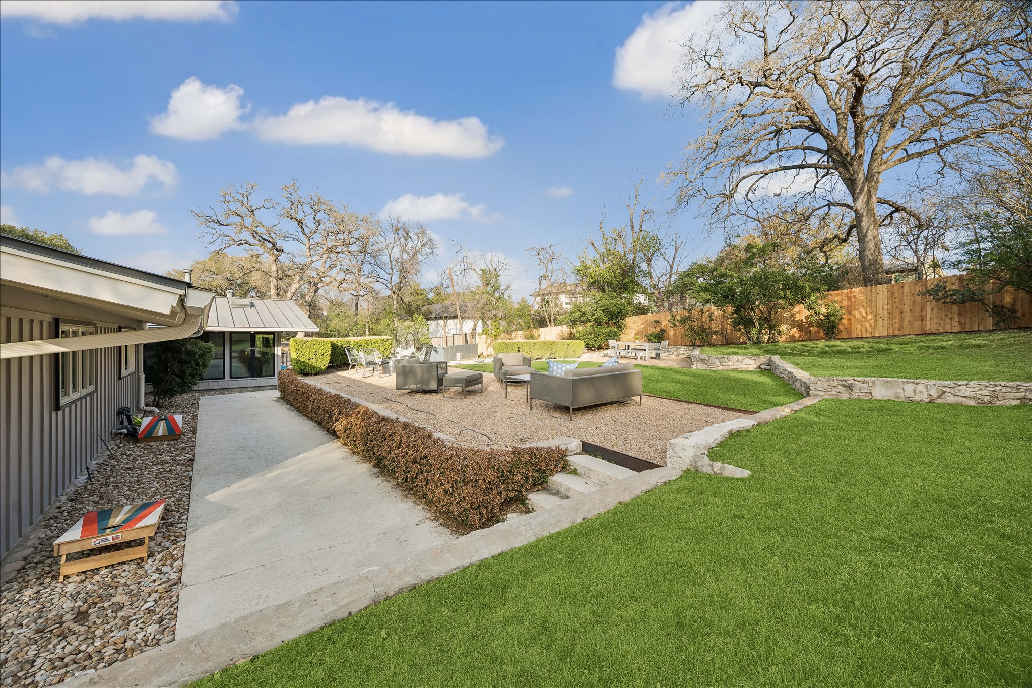 2613 Spring Lane Austin, TX 78703 - Photo 30 of 32 a view of a backyard of the house