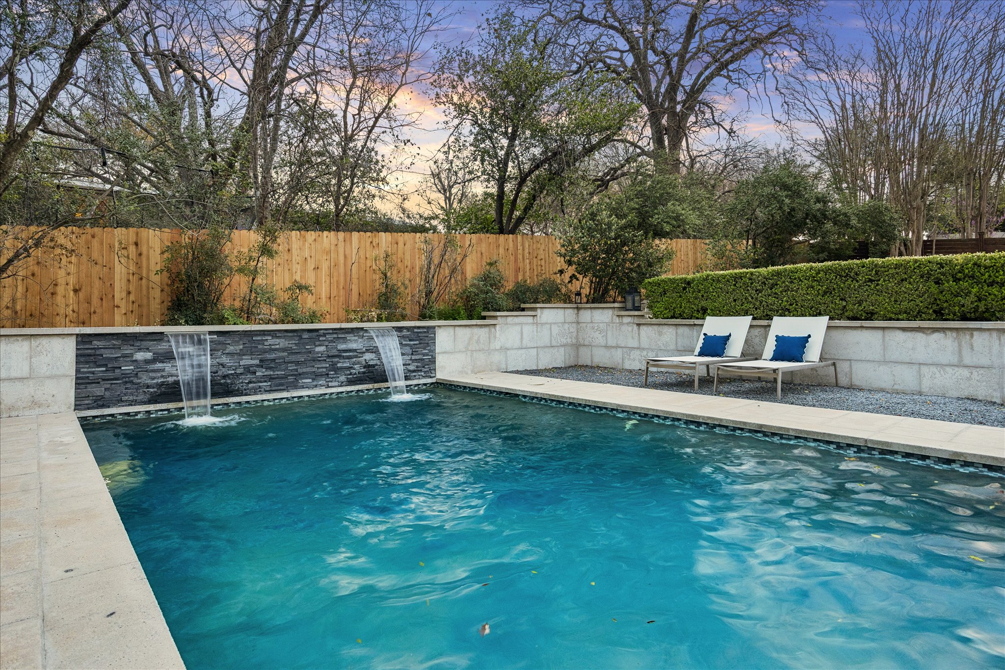 2613 Spring Lane Austin, TX 78703 - Photo 8 of 32 a view of a backyard with a small pool
