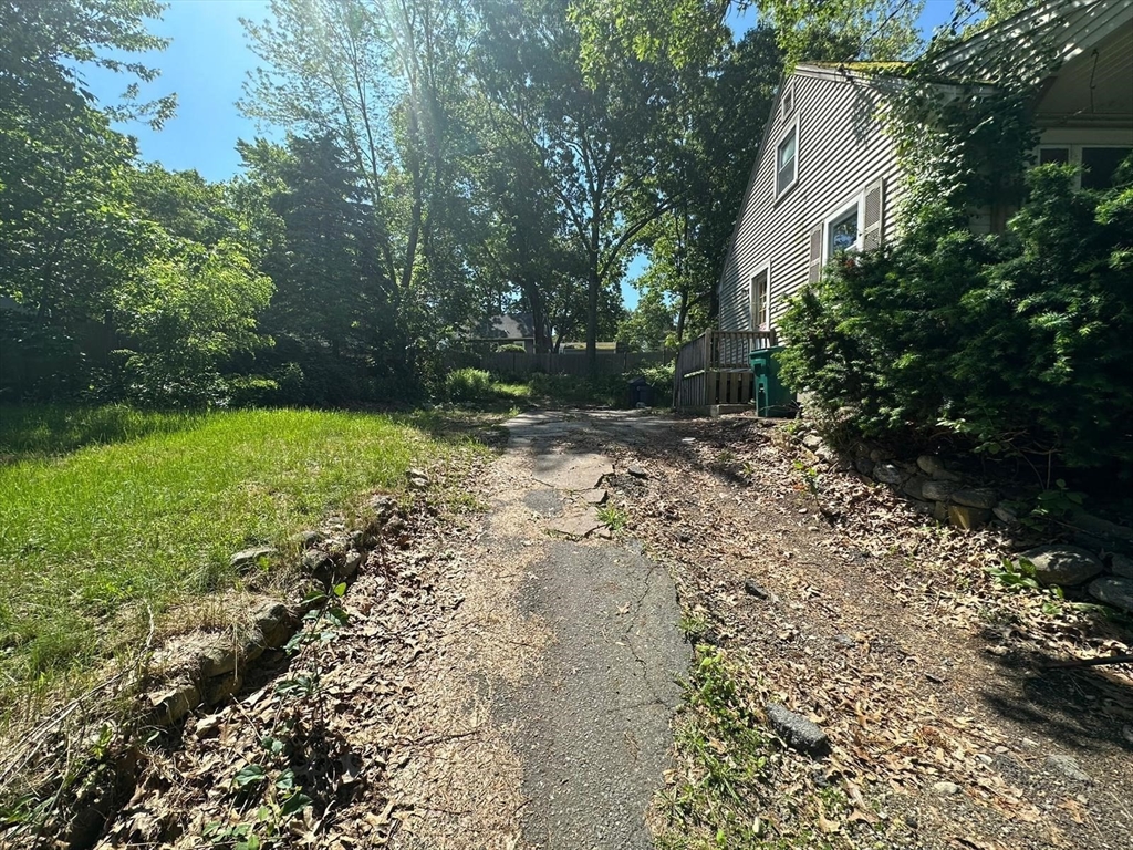 133 Salem Road Billerica, MA 01821 - Photo 7 of 32 a view of a yard with plants and large trees