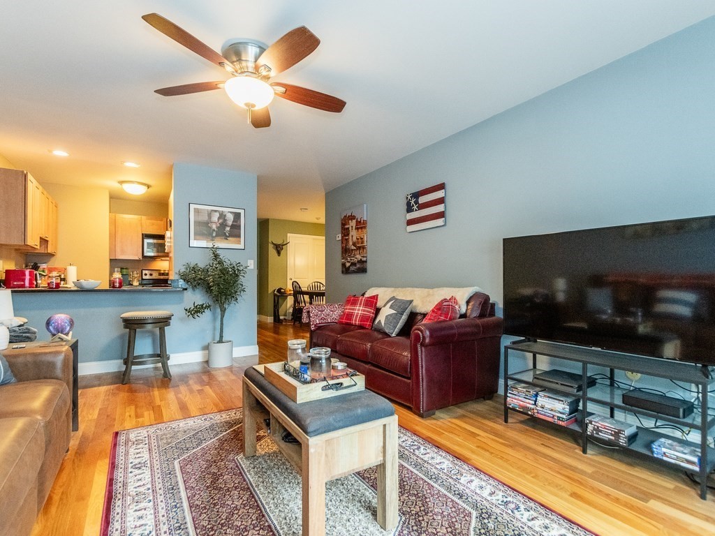 48 Coffey Street, Unit 5B Boston, MA 02122 - Photo 4 of 31 a living room with furniture and a flat screen tv