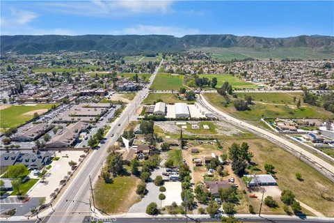 a view of city and mountain