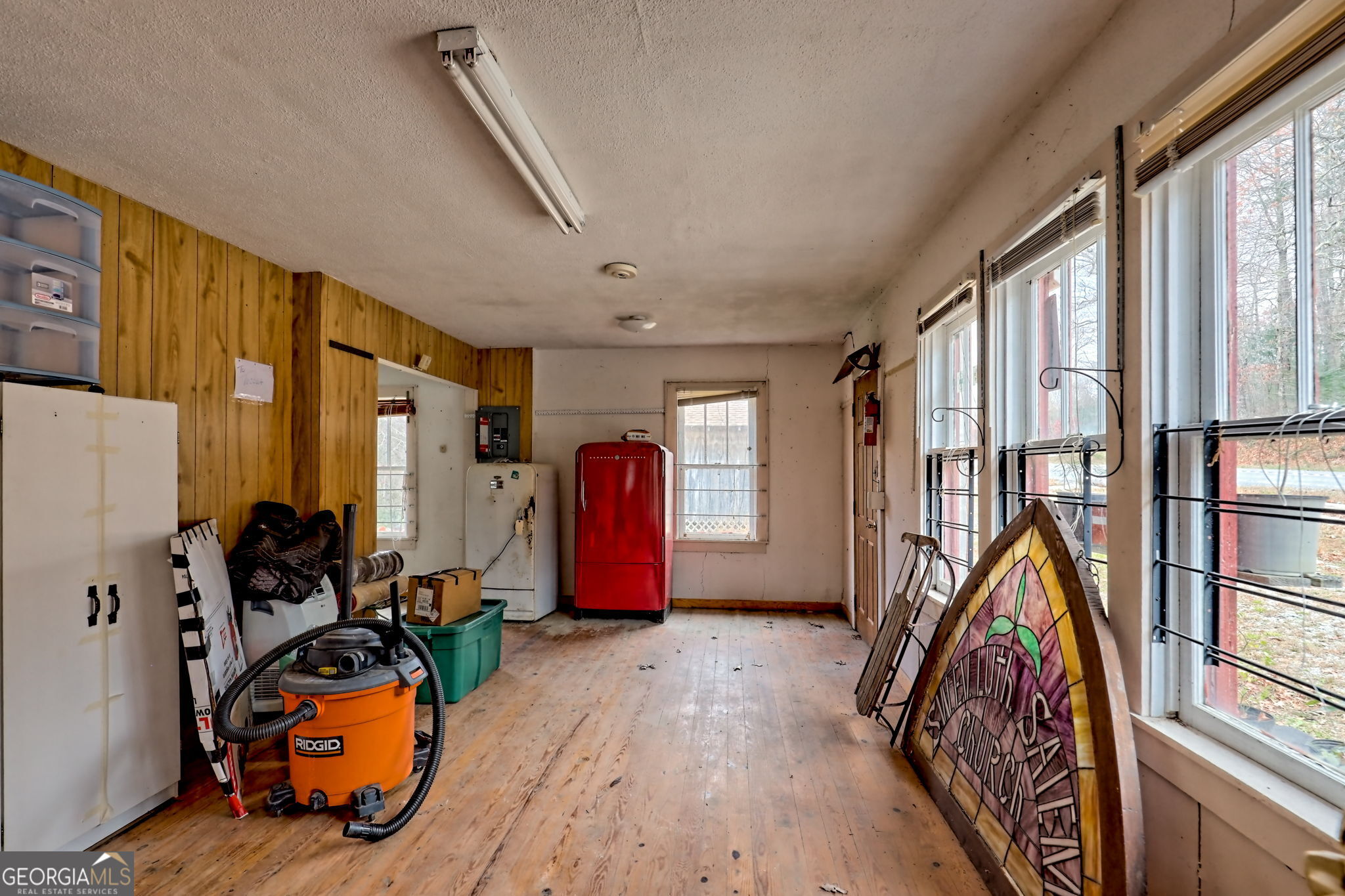 7829 Dillard Road Scaly Mountain, NC 28775 - Photo 65 of 97 a view of an entryway with wooden floor