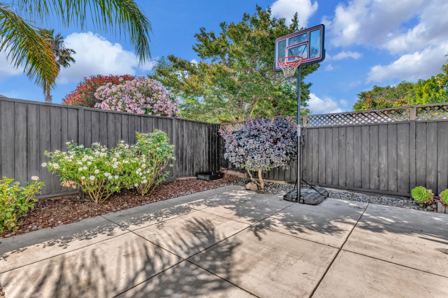4692 Mia Circle San Jose, CA 95136 - Photo 39 of 42 a backyard of a house with a garden