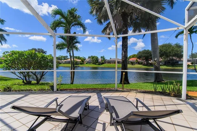 a view of yard with outdoor seating