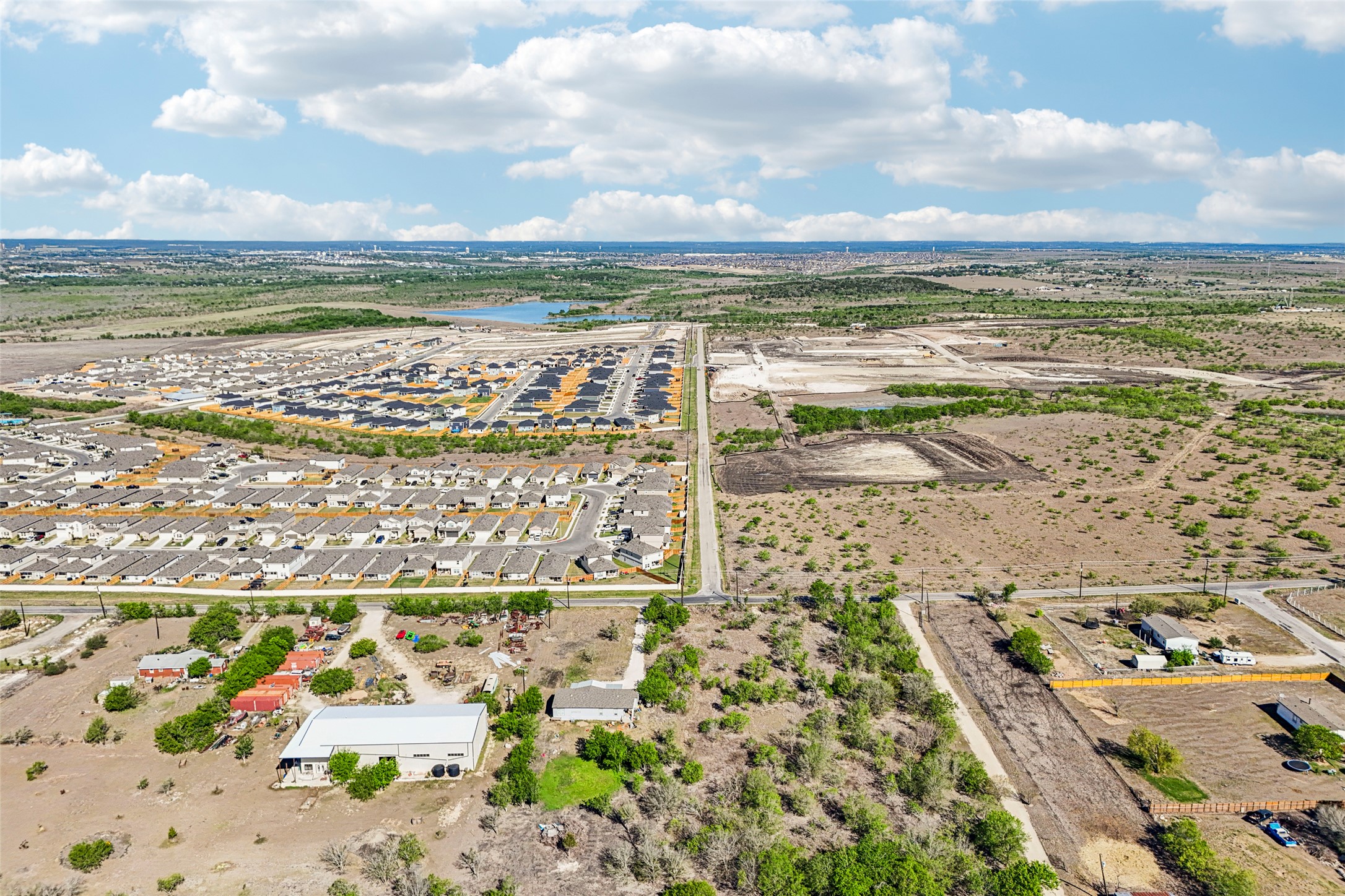 754 Williamson Road, Unit B Niederwald, TX 78640 - Photo 10 of 14 Aerial perspective of suburban area