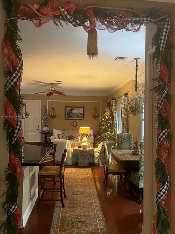a view of balcony with furniture