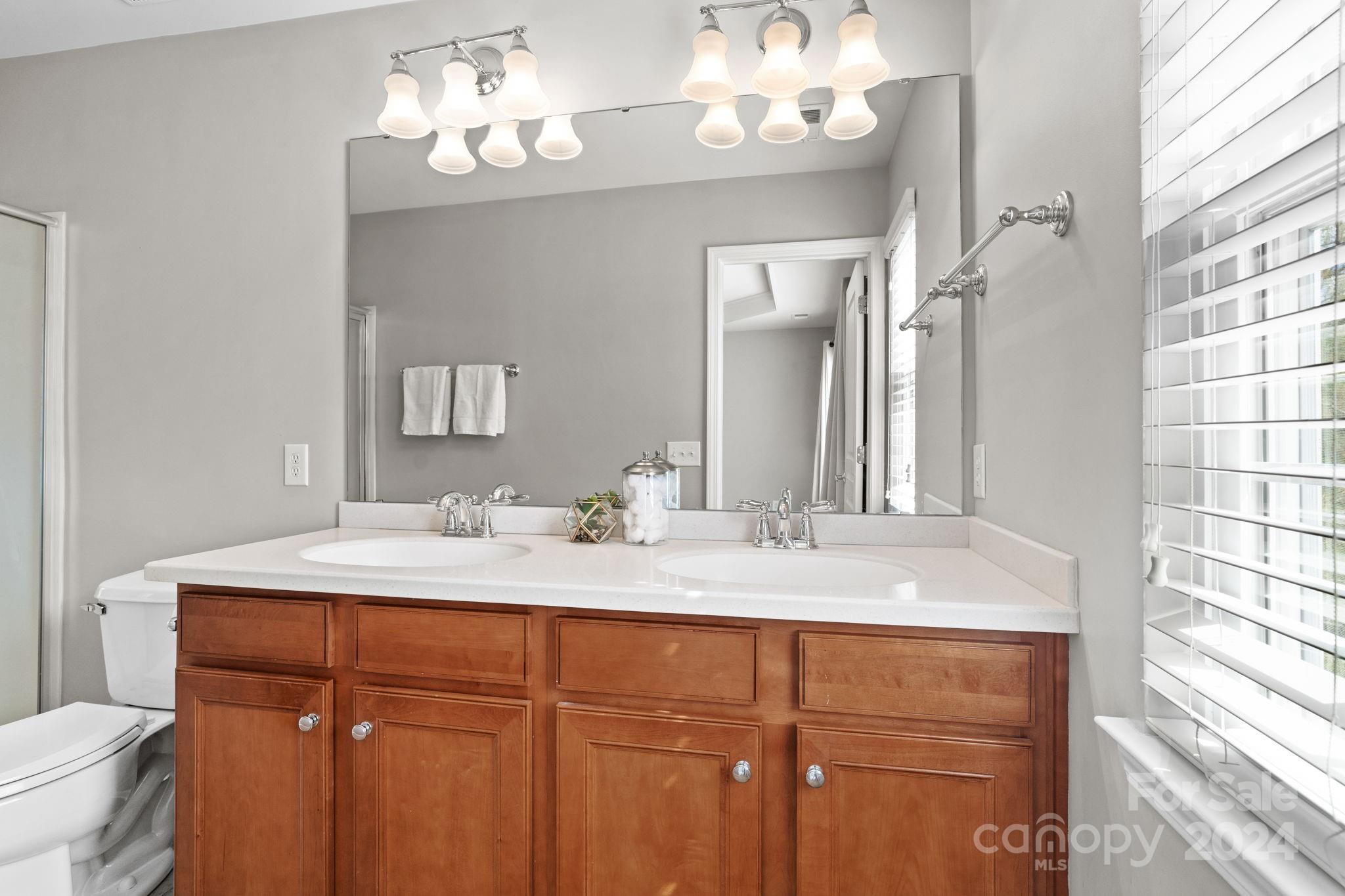 926 Lyndley Drive Fort Mill, SC 29708 - Photo 30 of 36 a bathroom with a sink vanity and a mirror