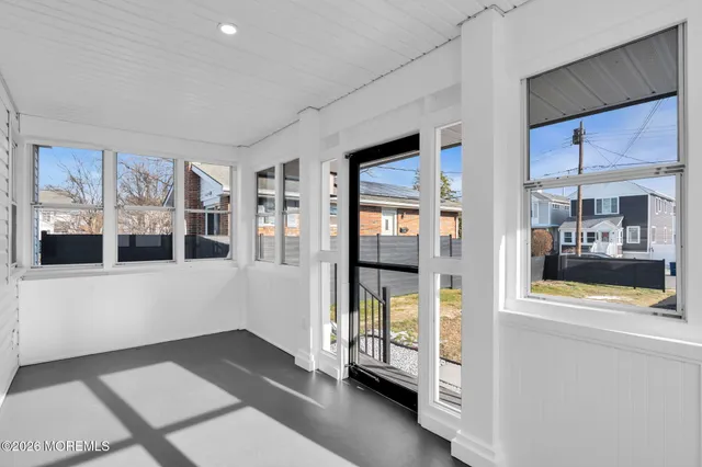 a view of an entryway with a bedroom