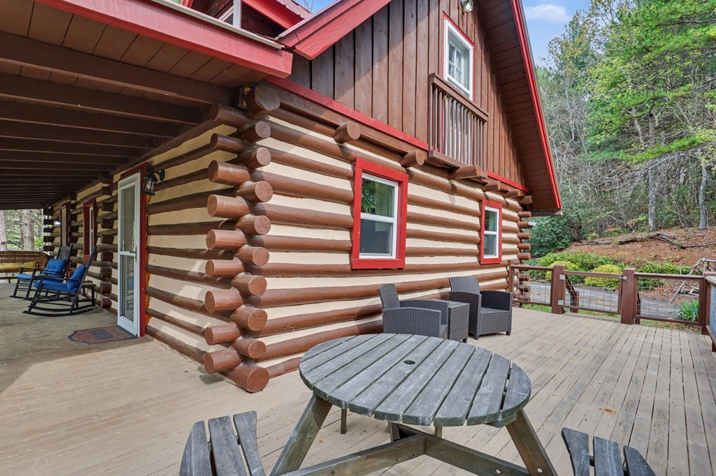 4609 Matheson Road Hiawassee, GA 30546 - Photo 17 of 57 a view of outdoor space yard and deck