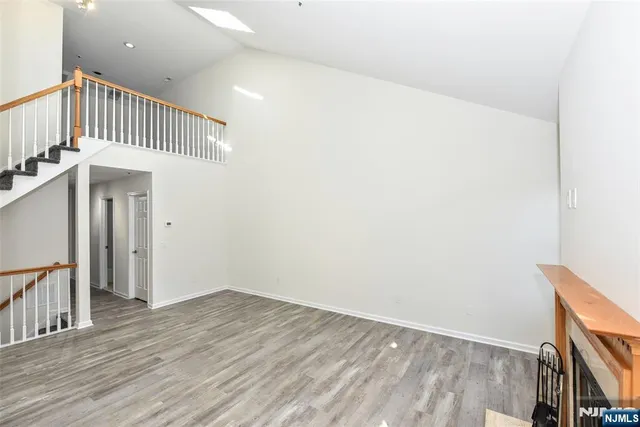 a view of a hallway with entryway