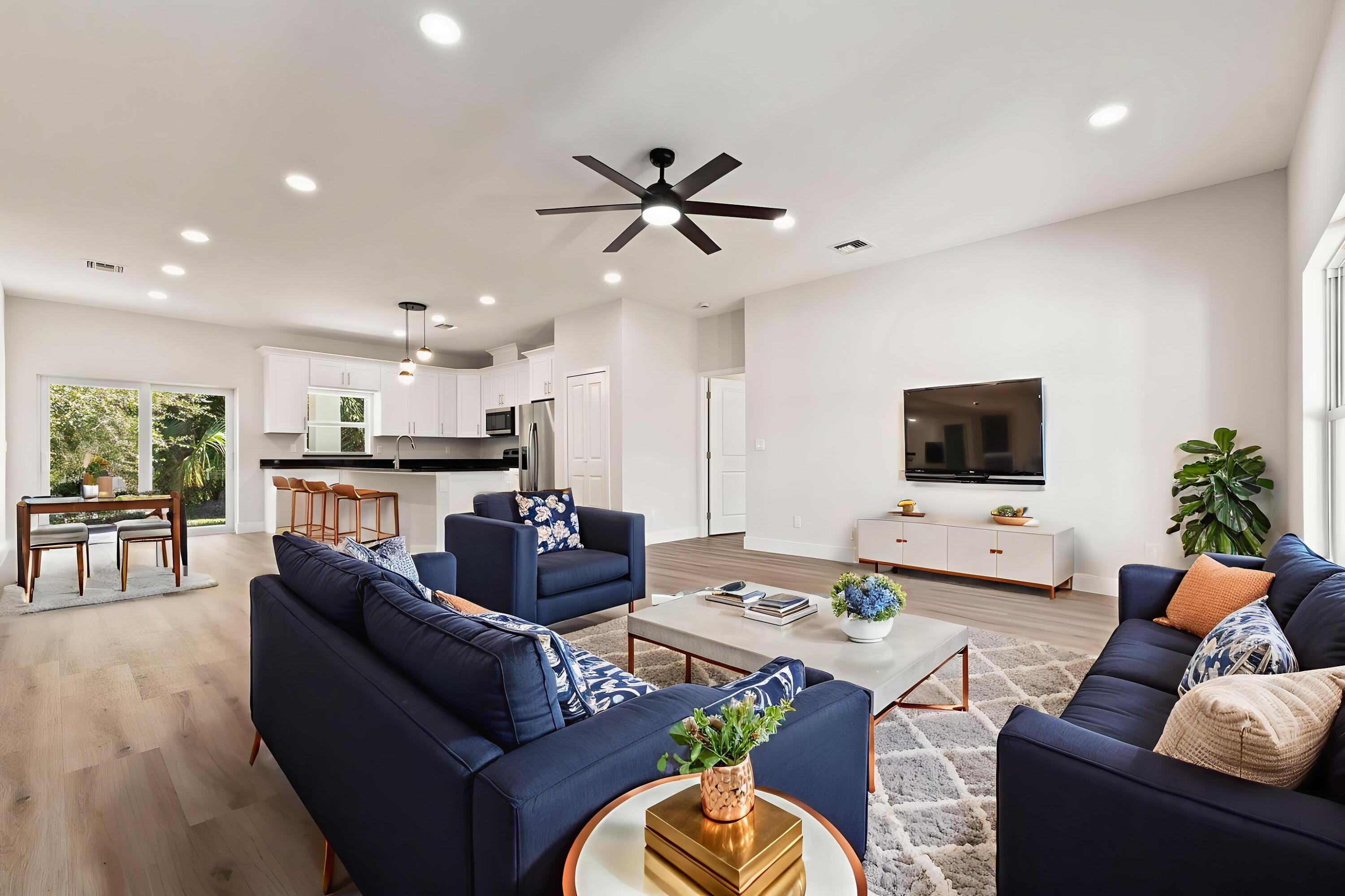 5310 Sunset Boulevard Fort Pierce, FL 34982 - Photo 10 of 39 a living room with furniture kitchen view and a window