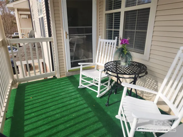 a house view with a garden space
