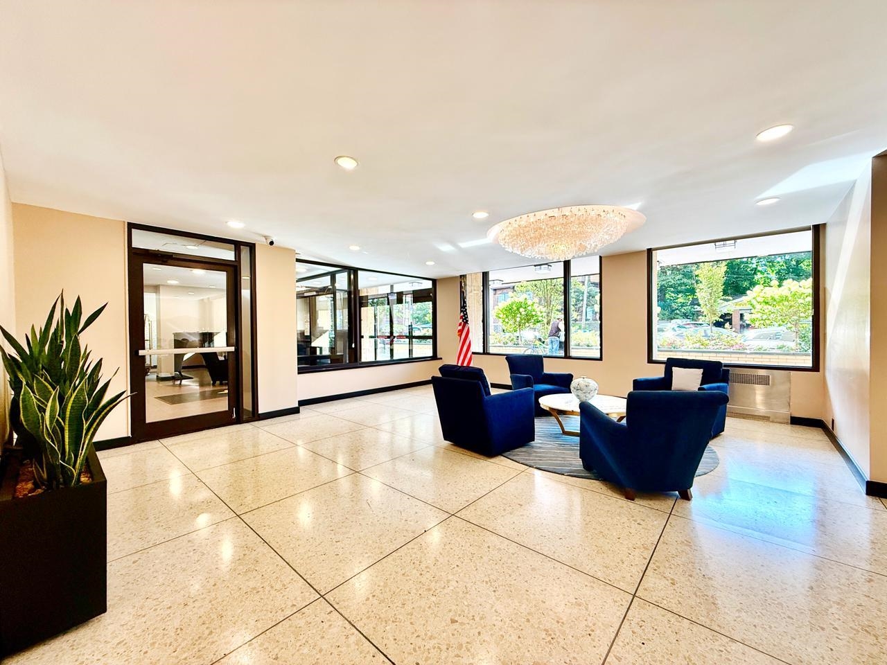6600 Boulevard East, Unit 22B West New York, NJ 07093 - Photo 8 of 20 a living room with furniture and a large window