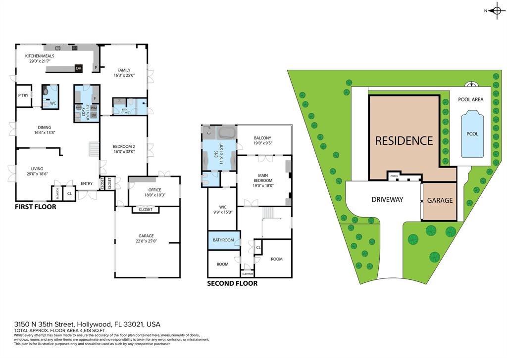 3150 North 35th Street Hollywood, FL 33021 - Photo 47 of 48 a picture of a floor plan
