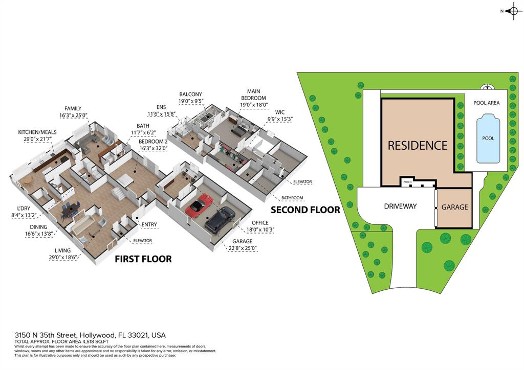 3150 North 35th Street Hollywood, FL 33021 - Photo 48 of 48 a picture of a floor plan