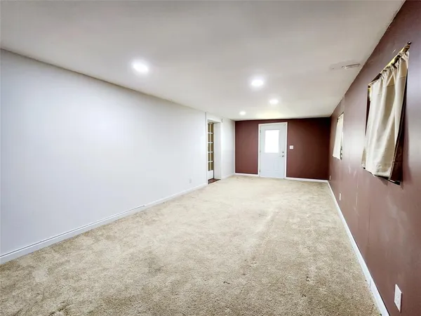 a view of an empty room