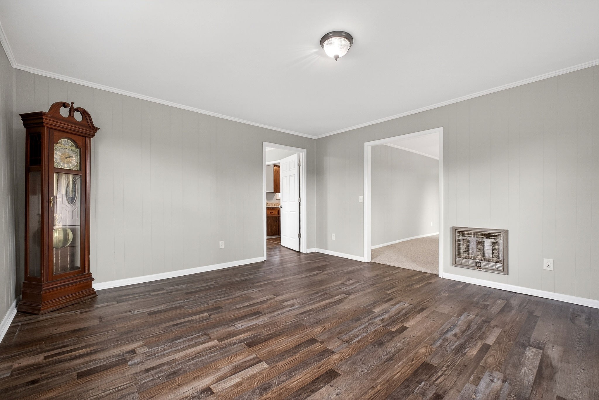 1528 Dry Creek Road McMinnville, TN 37110 - Photo 21 of 45 a view of an empty room with wooden floor and a window