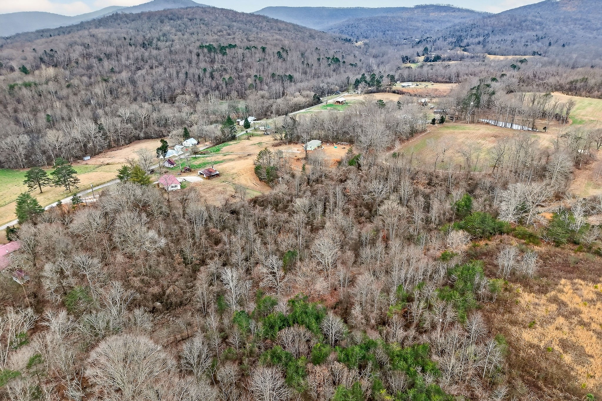 1528 Dry Creek Road McMinnville, TN 37110 - Photo 34 of 45 an aerial view of house with mountain view