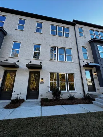 a front view of a house