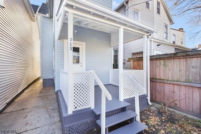 a view of front door of house