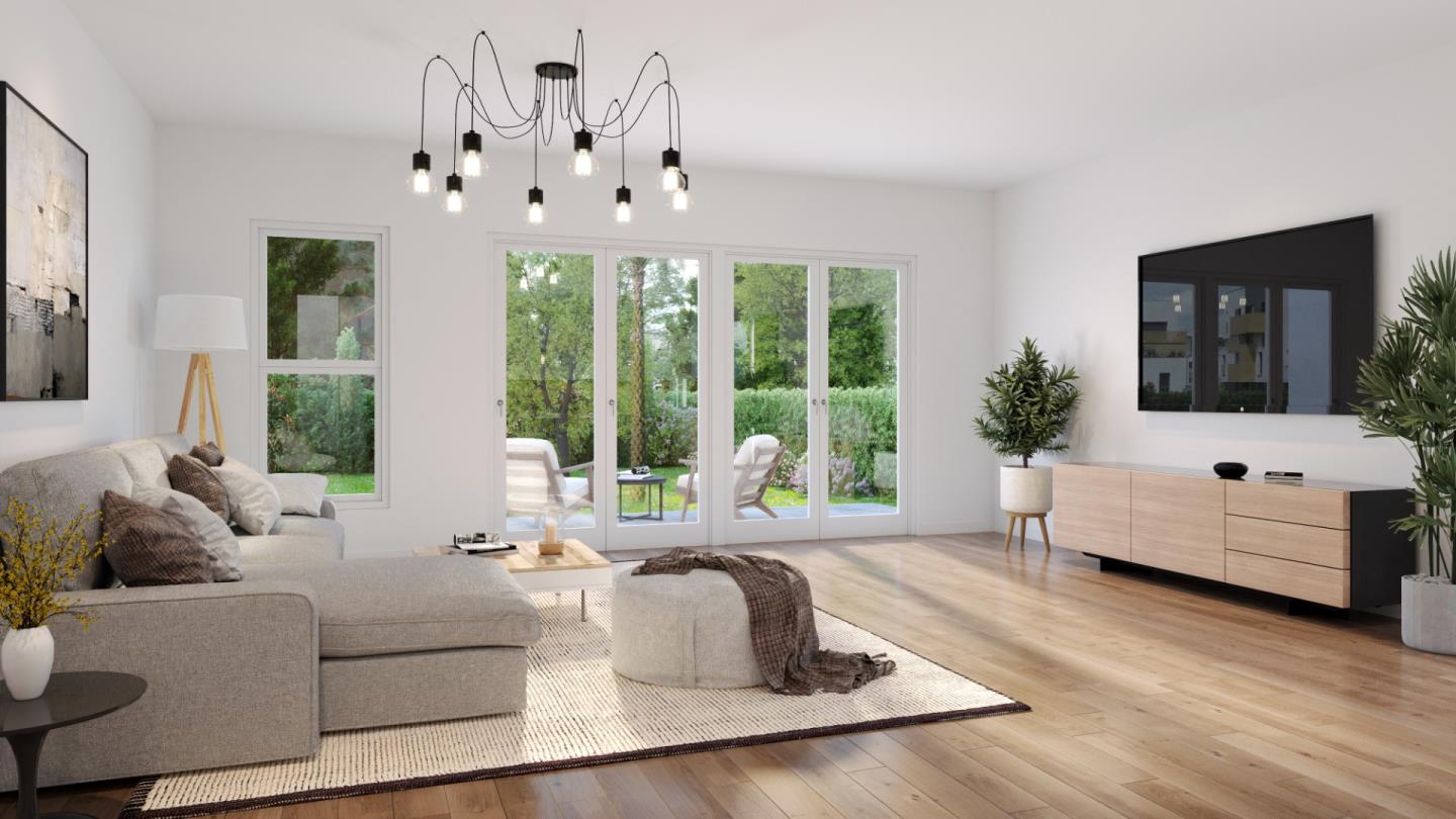 1235 Edgewood Road Redwood City, CA 94062 - Photo 5 of 6 a living room with furniture and large windows