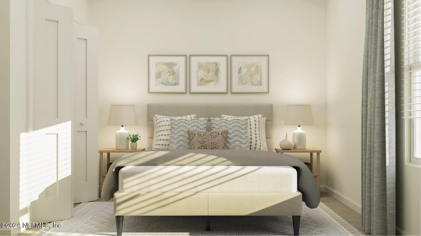 75729 Walking Path Lane Yulee, FL 32097 - Photo 31 of 40 a bedroom with a bed and a table