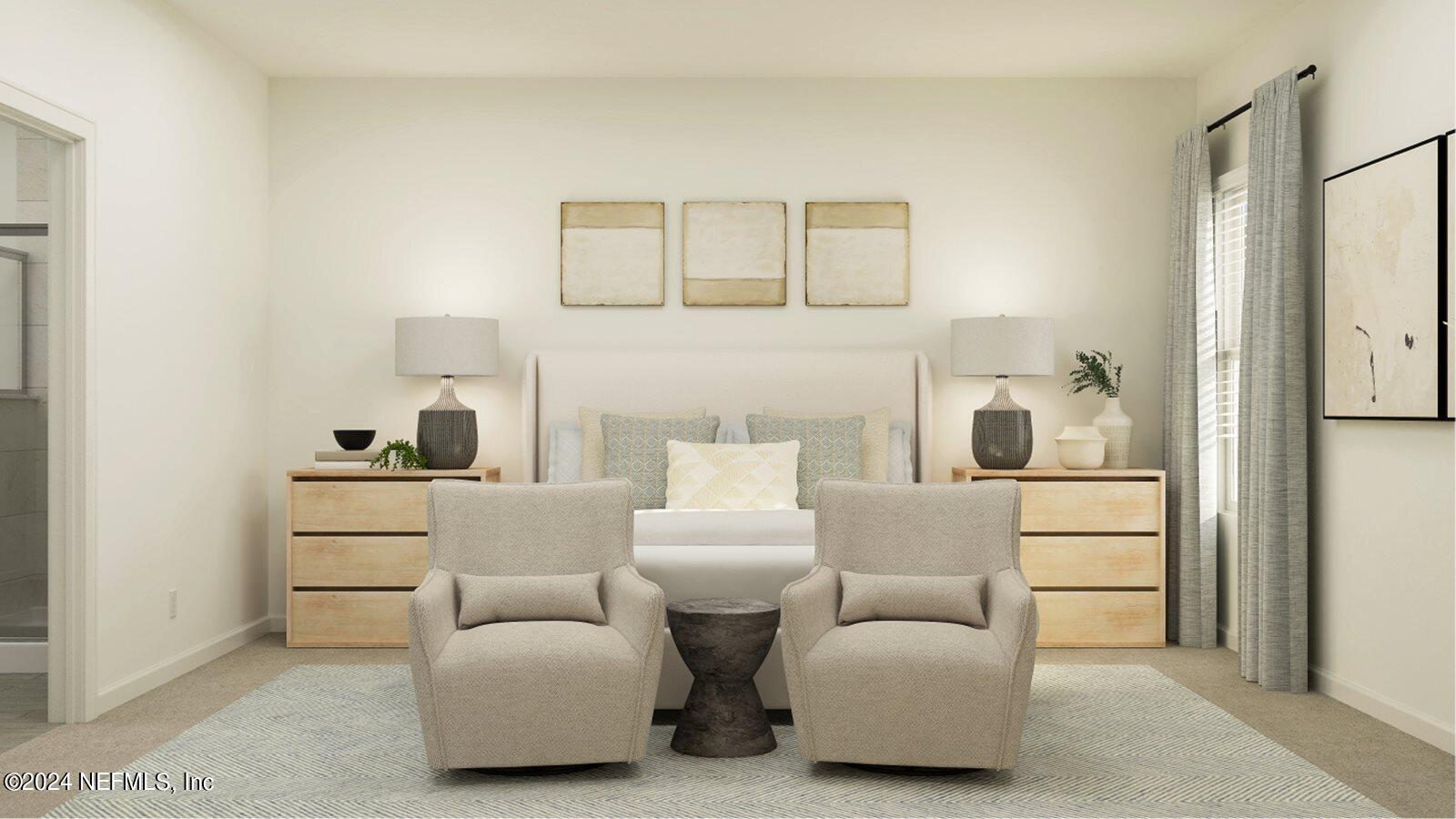 75729 Walking Path Lane Yulee, FL 32097 - Photo 35 of 40 a living room with furniture and a lamp