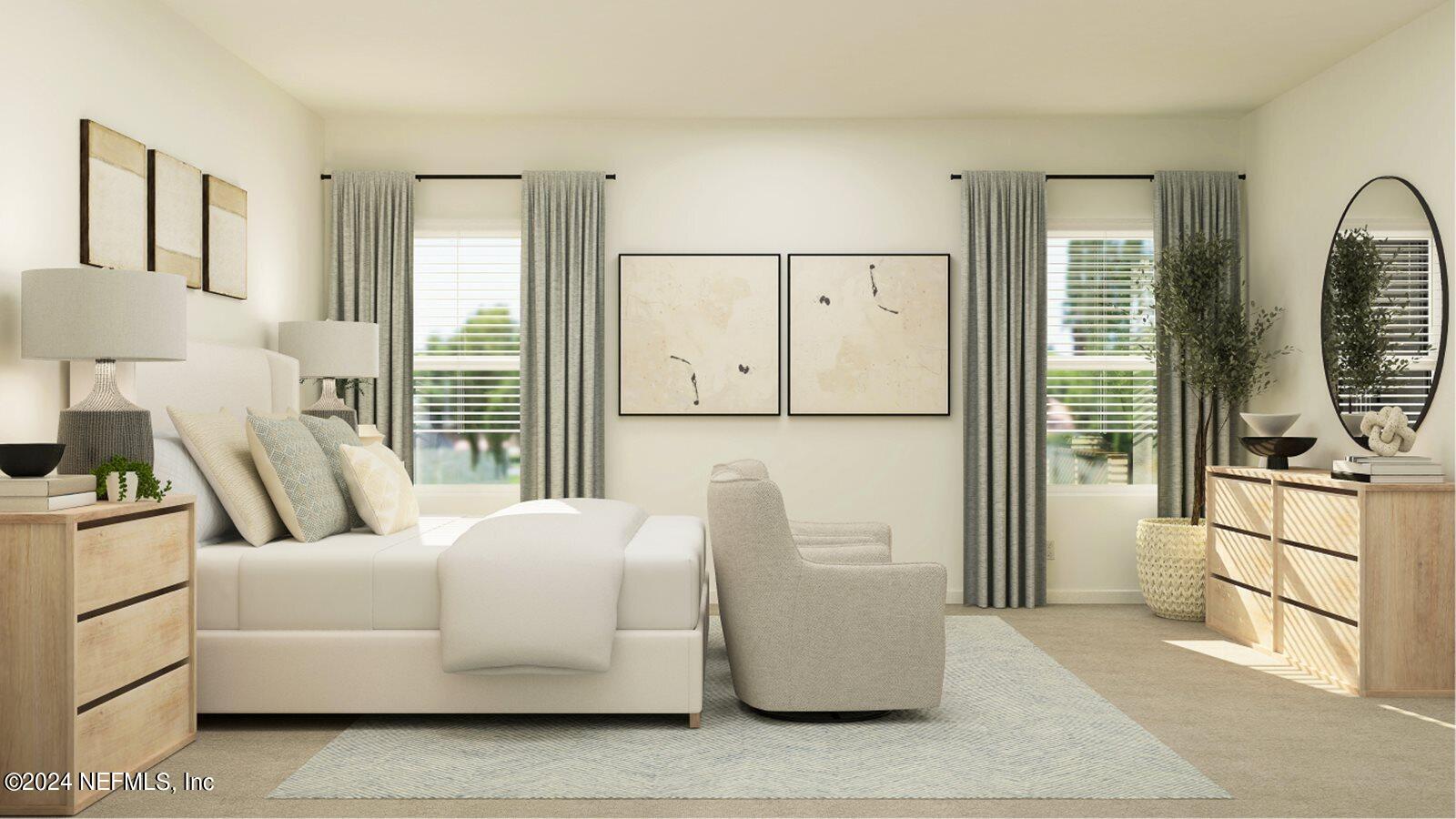 75729 Walking Path Lane Yulee, FL 32097 - Photo 36 of 40 a bedroom with furniture and a window