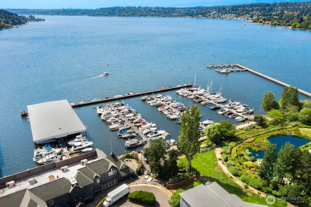 a view of lake from balcony