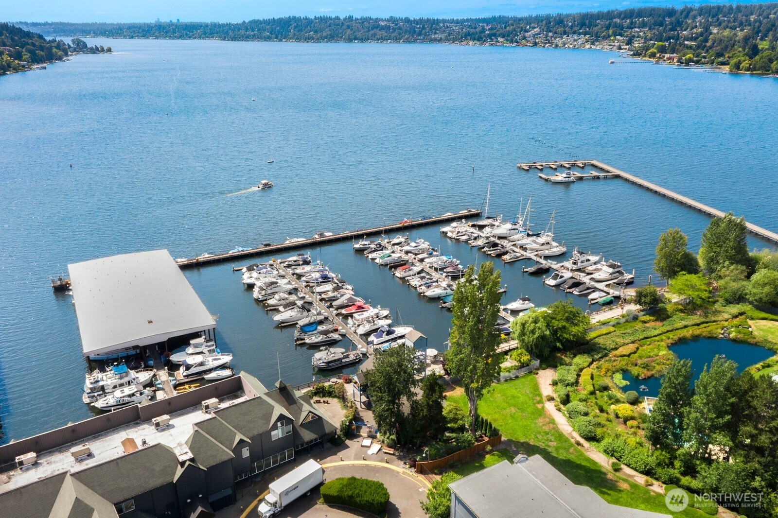 6155 Northeast 175th Street, Unit 227 Kenmore, WA 98028 - Photo 13 of 14 a view of lake from balcony