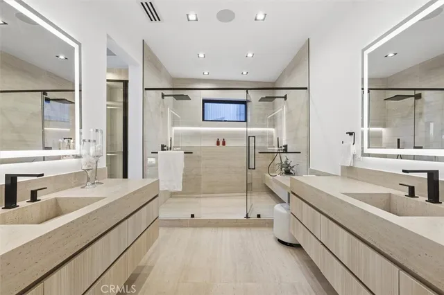 a view of a dining room with furniture and window