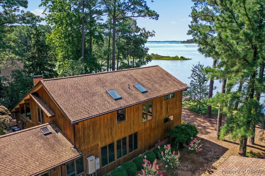 1106 Monarch Shores Road Kilmarnock, VA 22482 - Photo 5 of 44 Birds eye view of property featuring a water view