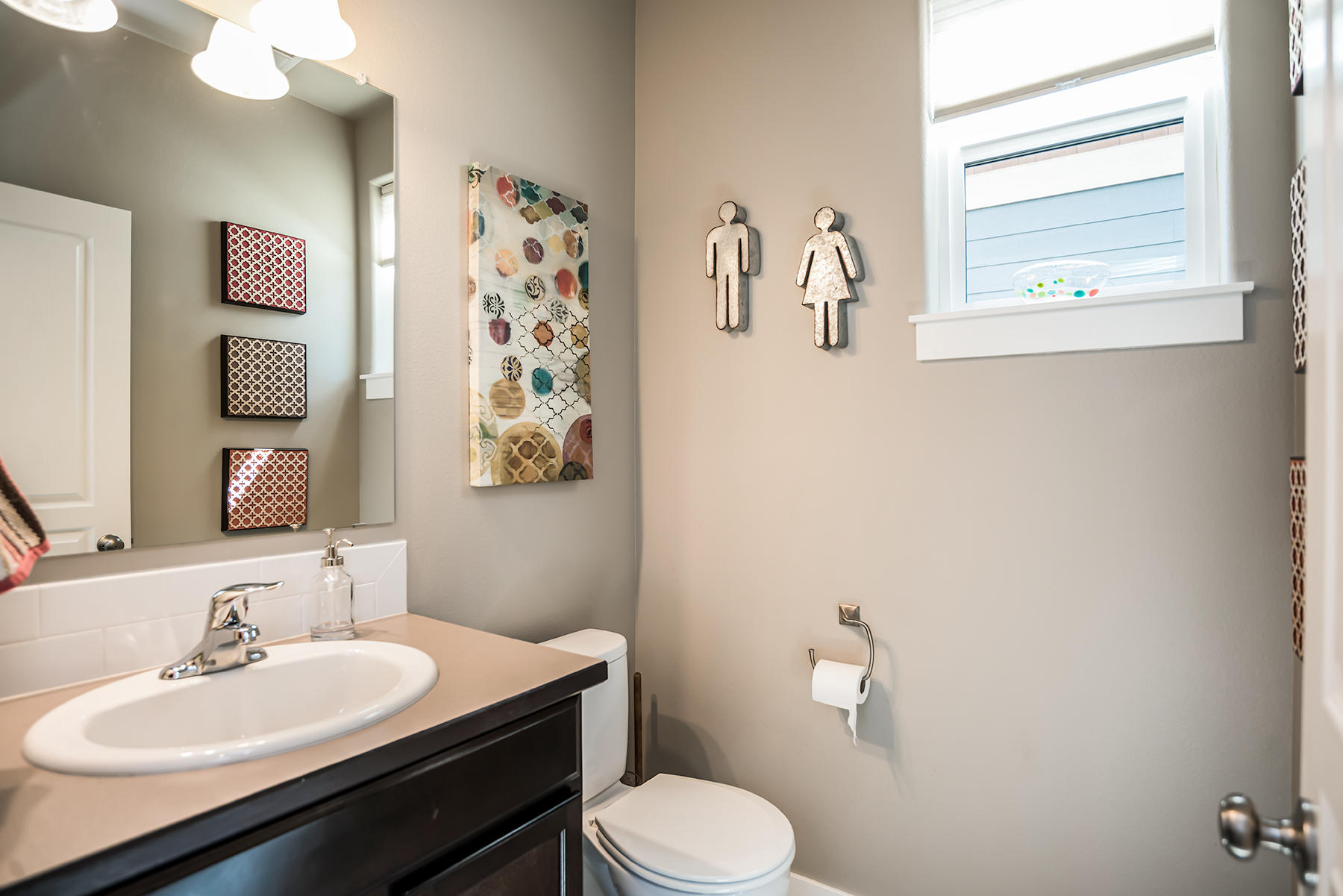 2546 Northwest Awbrey Road Bend, OR 97703 - Photo 12 of 22 a bathroom with a sink vanity mirror and toilet